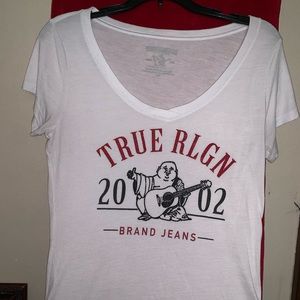 True Religion White Buddha T Shirt